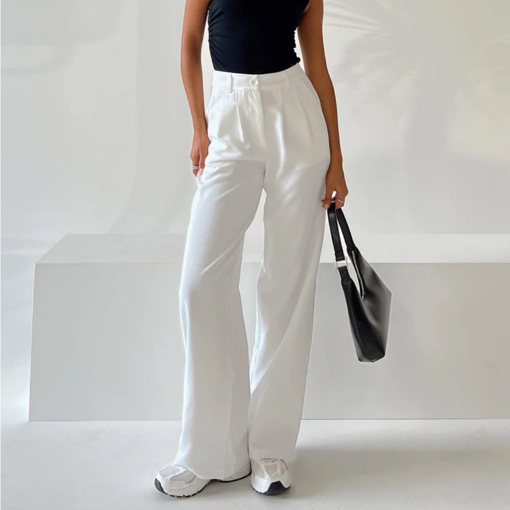 Princess Polly Archer White Trousers